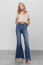 Load image into Gallery viewer, BUTTON DOWN WIDE FLARE JEANS