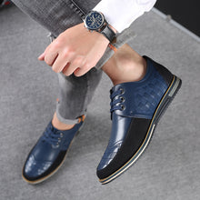 Load image into Gallery viewer, Fashion British plus size shoes men