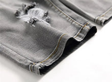 Load image into Gallery viewer, Summer Denim Shorts Men Fahsion Hole Jean Shorts Bermuda Skate Board Harem Mens Jogger Ankle Ripped Wave Knee Length Plus Size