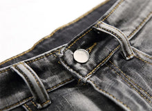 Load image into Gallery viewer, Summer Denim Shorts Men Fahsion Hole Jean Shorts Bermuda Skate Board Harem Mens Jogger Ankle Ripped Wave Knee Length Plus Size