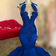 Load image into Gallery viewer, Diamonds Long Mermaid Prom Dress