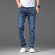Load image into Gallery viewer, Summer New Men's Thin Jeans Elastic Waist Loose Straight Comfortable Casual Denim Pants Brand Trousers Plus Size 42 44 46