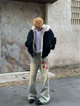 Load image into Gallery viewer, Fur Collar And Velvet Padded Warm Hooded Coat