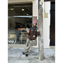 Load image into Gallery viewer, American retro jeans 2024 new camouflage leopard print jeans for men and women loose straight and versatile casual trousers