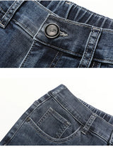 Load image into Gallery viewer, Summer New Men's Thin Jeans Elastic Waist Loose Straight Comfortable Casual Denim Pants Brand Trousers Plus Size 42 44 46
