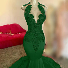 Load image into Gallery viewer, Diamonds Long Mermaid Prom Dress