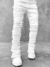 Load image into Gallery viewer, Men's Patchwork Creative Tassels Decoration Straight Denim Jean