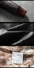 Load image into Gallery viewer, Air Force Flight Jacket Fur Collar Genuine Top Layer Cow Leather Jacket Men Brown Cowhide Men's Winter Military G1 Jacket 6XL