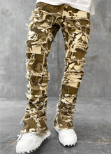 Load image into Gallery viewer, Men's Patchwork Creative Tassels Decoration Straight Denim Jean