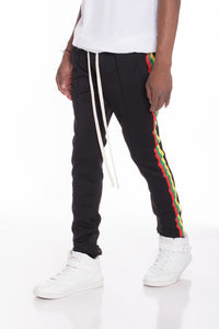 RASTA TAPED TRACK PANTS