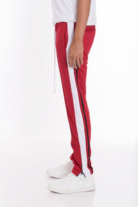 STRIPES TRICOT TAPERED PANTS