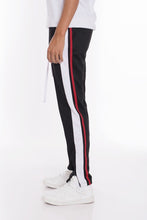 Load image into Gallery viewer, STRIPES TRICOT TAPERED PANTS
