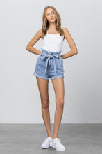 Load image into Gallery viewer, HIGH WAISTED PAPER BAG SHORTS
