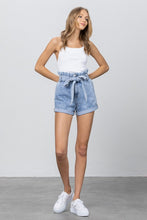 Load image into Gallery viewer, HIGH WAISTED PAPER BAG SHORTS
