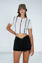 Load image into Gallery viewer, HIGH RISE BLACK RIBBON SHORTS
