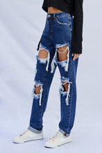 Load image into Gallery viewer, HIGH WAISTED BAGGY JEANS
