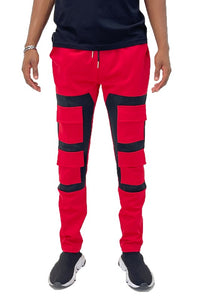 COLOR BLOCK CARGO TRACK PANT