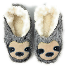 Load image into Gallery viewer, Sloth Steps - Women's House Cozy Animal Slippers

