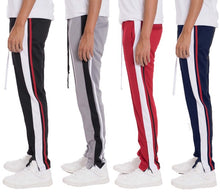 Load image into Gallery viewer, STRIPES TRICOT TAPERED PANTS
