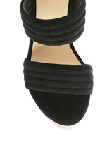 Load image into Gallery viewer, RAG&amp;CO MILLE FEUX SUEDE SLIP-ON BLOCK HEELEDSANDAL
