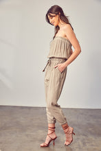 Load image into Gallery viewer, Raw Edge Detail Tube Jumpsuit
