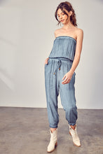 Load image into Gallery viewer, Raw Edge Detail Tube Jumpsuit
