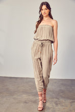 Load image into Gallery viewer, Raw Edge Detail Tube Jumpsuit
