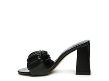 Load image into Gallery viewer, Noie Mid Block Heel Pleated Strap Sandals
