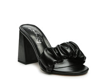 Load image into Gallery viewer, Noie Mid Block Heel Pleated Strap Sandals

