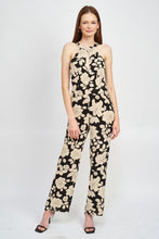 Load image into Gallery viewer, FLORAL HALTERNECK JUMPSUIT WITH OPEN BACK
