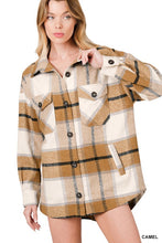 Load image into Gallery viewer, OVERSIZED YARN DYED PLAID SHACKET
