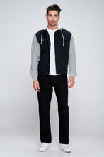 Load image into Gallery viewer, Men&#39;s Denim Jacket with Fleece Hoodies
