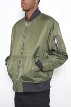 Load image into Gallery viewer, Weiv Mens Solid Padded Bomber Jacket
