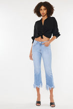 Load image into Gallery viewer, High Rise Crop Bootcut Denim Pants
