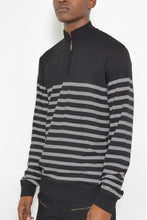 Load image into Gallery viewer, QUARTER ZIPPER PULLOVER SWEATER
