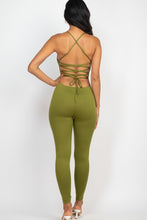 Load image into Gallery viewer, Criss-Cross Open Back Bodycon Jumpsuit
