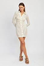 Load image into Gallery viewer, BUTTON DOWN LACE DRESS
