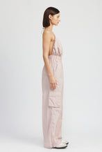 Load image into Gallery viewer, SPAGHETTI STRAP CARGO JUMPSUIT
