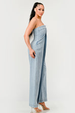 Load image into Gallery viewer, Casual Strapless Denim Jumpsuit
