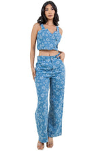 Load image into Gallery viewer, FAHION DENIM TWO PIECE PANTS SET
