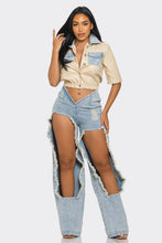 Load image into Gallery viewer, Reinvented Classic Two-Piece Denim Ensemble
