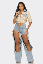 Load image into Gallery viewer, Reinvented Classic Two-Piece Denim Ensemble
