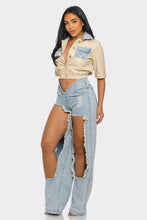 Load image into Gallery viewer, Reinvented Classic Two-Piece Denim Ensemble
