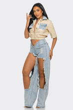 Load image into Gallery viewer, Reinvented Classic Two-Piece Denim Ensemble
