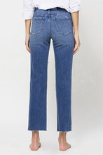 Load image into Gallery viewer, Distressed High Rise Ankle Relaxed Straight Jeans
