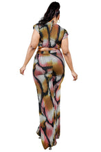 Load image into Gallery viewer, Plus Knitted Color Painting 2 Piece Pants Set
