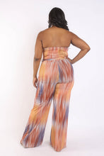 Load image into Gallery viewer, Printed Tube Jumpsuit With Self Belt
