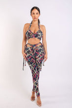 Load image into Gallery viewer, Printed Tie Detailed Jumpsuit
