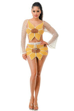 Load image into Gallery viewer, Crochet Skirt Set Sunflower
