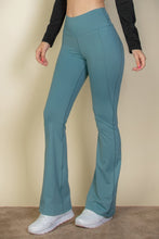 Load image into Gallery viewer, Wide waistband flare leg pants
